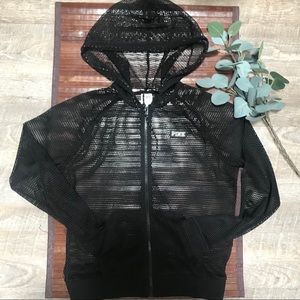 🌹 Victoria’s Secret Mesh Zip up Hoodie 🌹